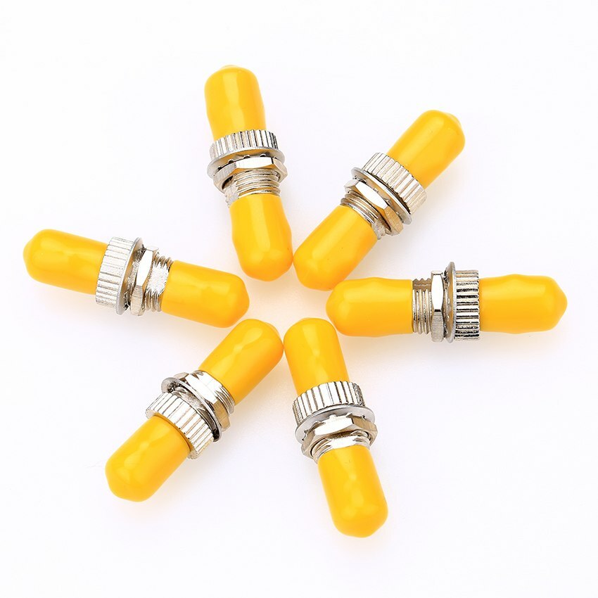 10pcs ST Fiber Optic Adapter Coupler Flange ST-ST Singlemode Fiber Connector
