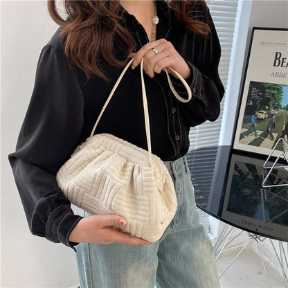 Shell Bag Solid Color Shoulder Bag Luxury Crossbody Bag Handbag 24*16*9 CM Purse