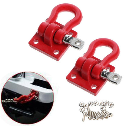2*Trailer Hook Shackles Buckle For 1/16 WPL B14 B24 C14 RC Car Military Truck