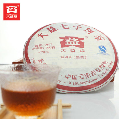 2009 TAETEA 7572 Random Batch Dayi Ripe Puer Tea High Quality Shu Pu-erh 357g