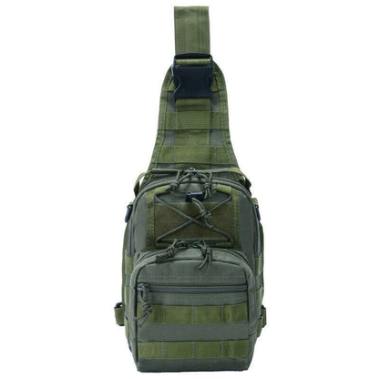 Men Molle Pouch Tactical Chest Shoulder Sling Bag Bum Pack Cross Body Backpack