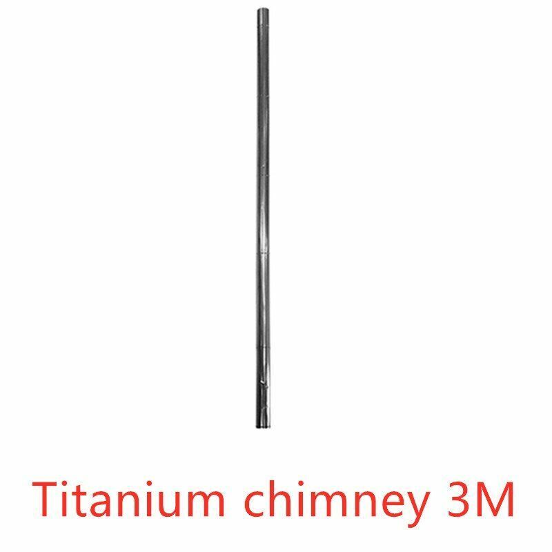 Titanium Wood Stove Spark Arrester Anti-sag Glass Panel Chimney anti-scalding 80
