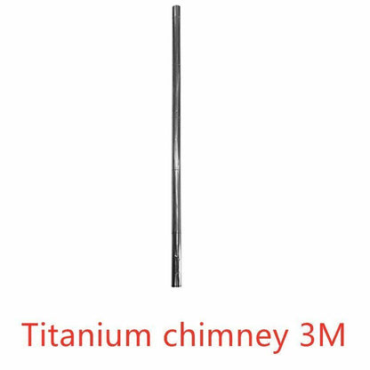 Titanium Wood Stove Spark Arrester Anti-sag Glass Panel Chimney anti-scalding 80