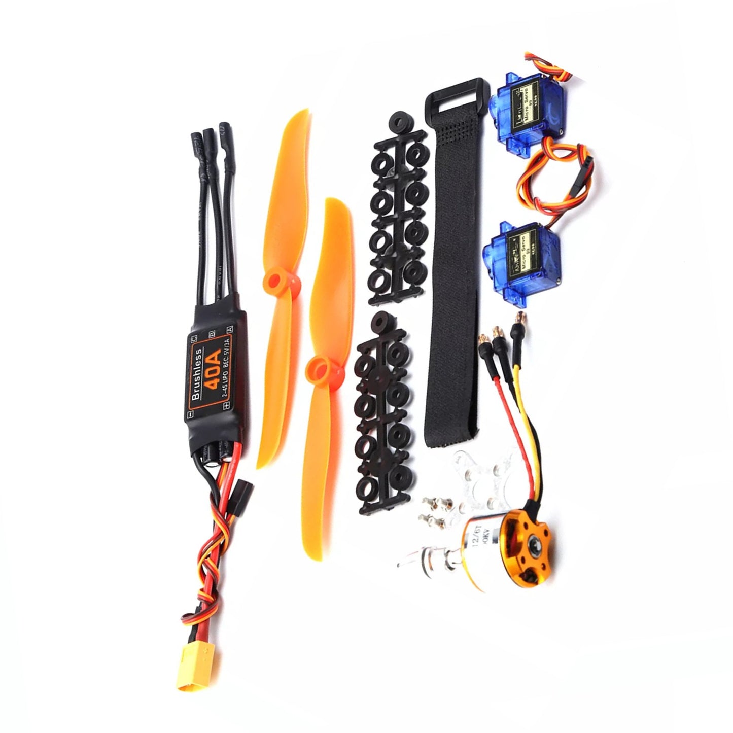 1set 2200KV Brushless Motor Kit 40A ESC 6035 Propeller Replace For RC Plane
