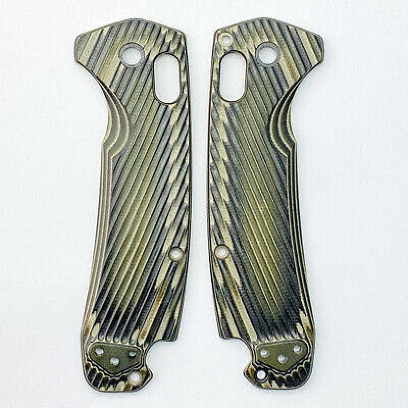1 Pair G10 Handle Scale for Benchmade North Fork 15031 Twill Military Green
