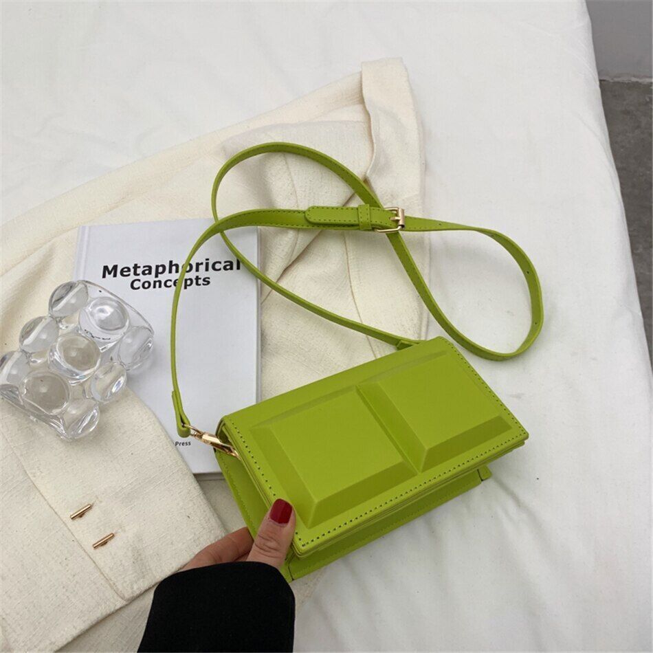 Shape Women's Flap Bag PU Leather Handbags Female Shoulder Crossbody Bag