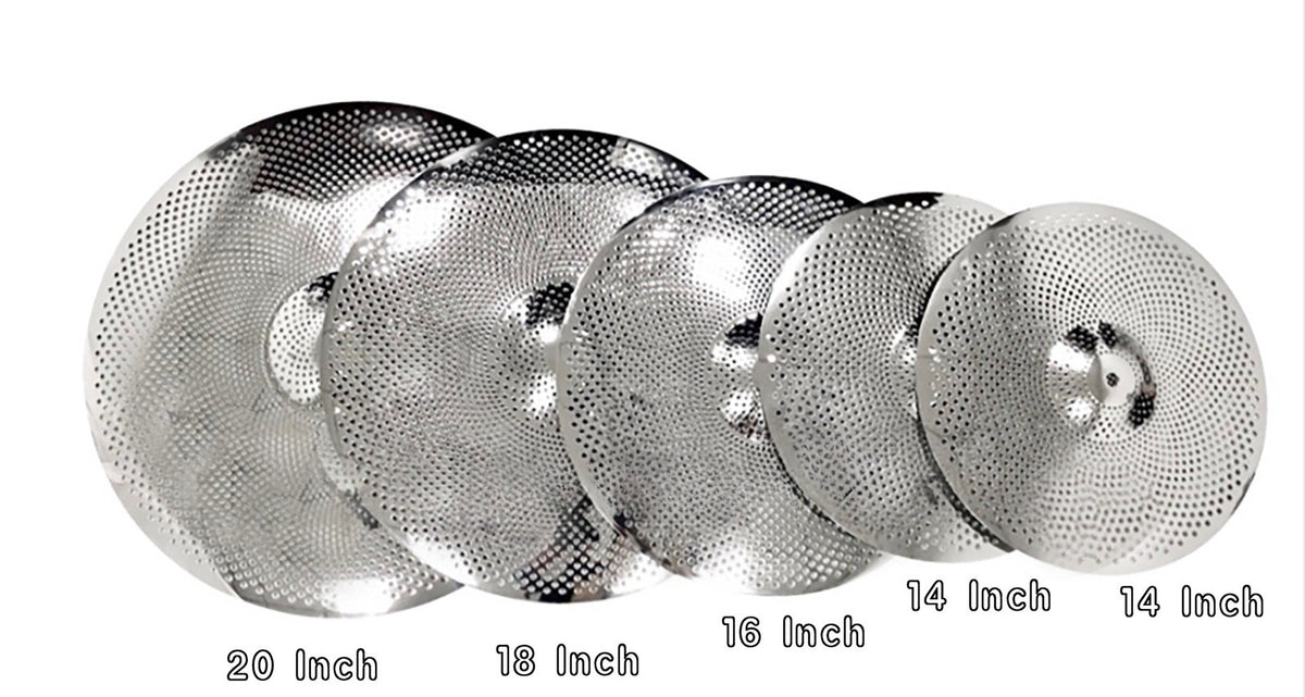 5pcs New Low-volume Silent Cymbals with Long-sleeved Cymbals(Gold)