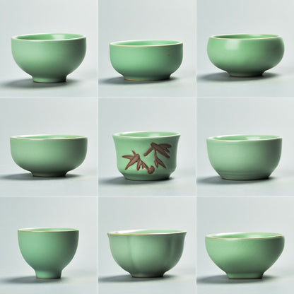 tea cup ruyao craft ceramic porcelain cup of tea chinese kung fu tea set cups