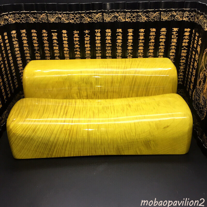11.4" 1PCS Gold Silk Nanmu Pillow/phoebe Machilus Wood Health Pillow 金丝楠木枕