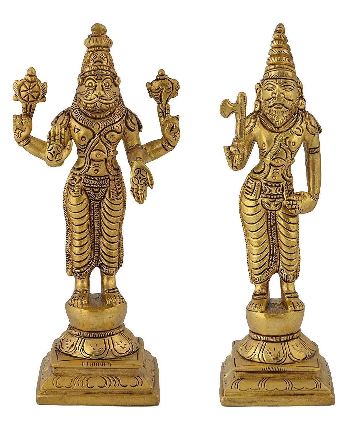 Brass Dashavatara of Lord Vishnu Statues Ten Incarnations Avatars Idol Figurines