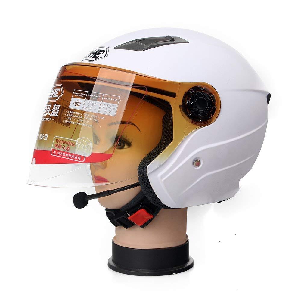 Rechargeable Motorcycle Helmet Headset Speaker Mic Bluetooth 5.0 Handsfree Music