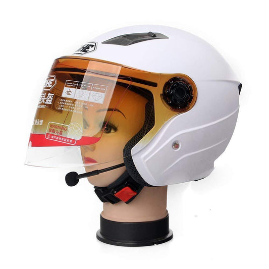 Rechargeable Motorcycle Helmet Headset Speaker Mic Bluetooth 5.0 Handsfree Music