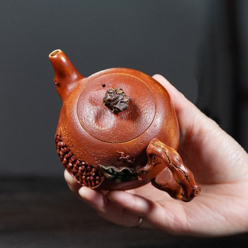 Yixing Zisha Purple Clay Teapot Original Ore Jiangpo Mud Handcrafted Pomegranate