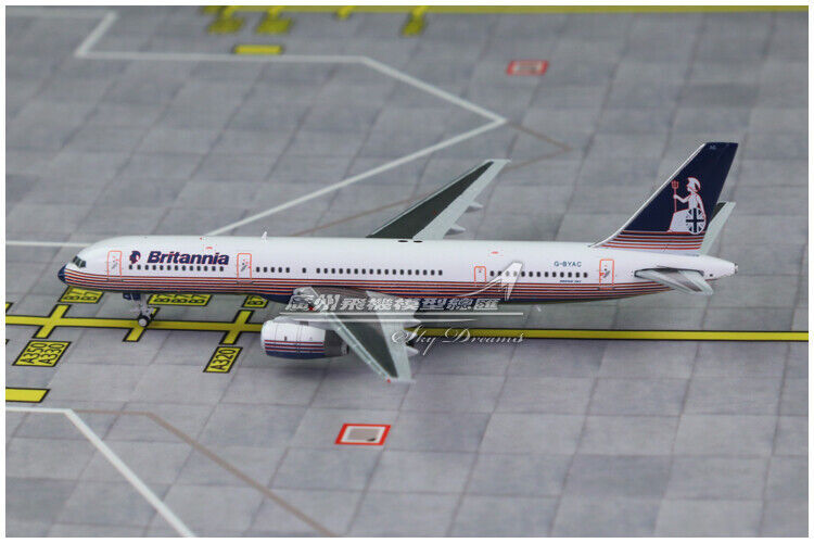 1:400 JC Wings Britannia BOEING 757-200 Passenger Airplane Diecast Plane Model