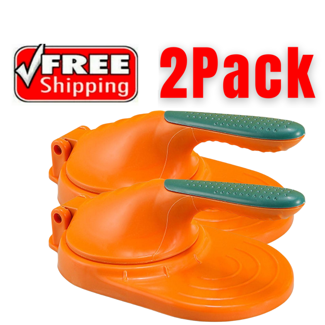 2 X Plastic Manual Dumpling Skin Mold Kitchen Lazy DIY Jiaozi Maker Dough Press