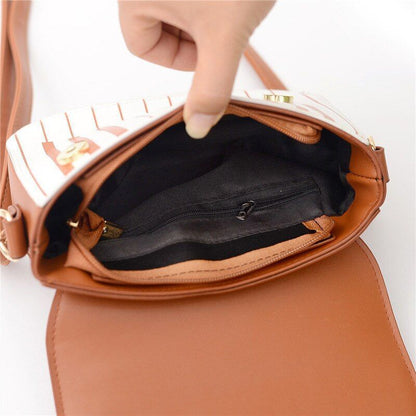 Piano Print Luxury Shoulder Bag Handbag Crossbody Purse Evening Totes Polyester