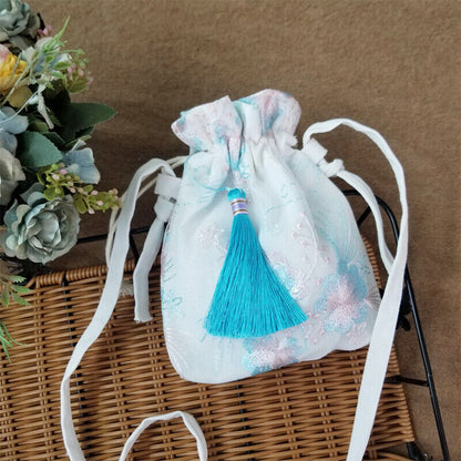 Lovely Embroidered Chinese Hanfu Purse Tote Bag Wallet Handbag Change Purse