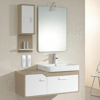 Liquid Soap Dispenser Bathroom Wall Mounted Kitchen Plastic 350ml Shower Gel Abs