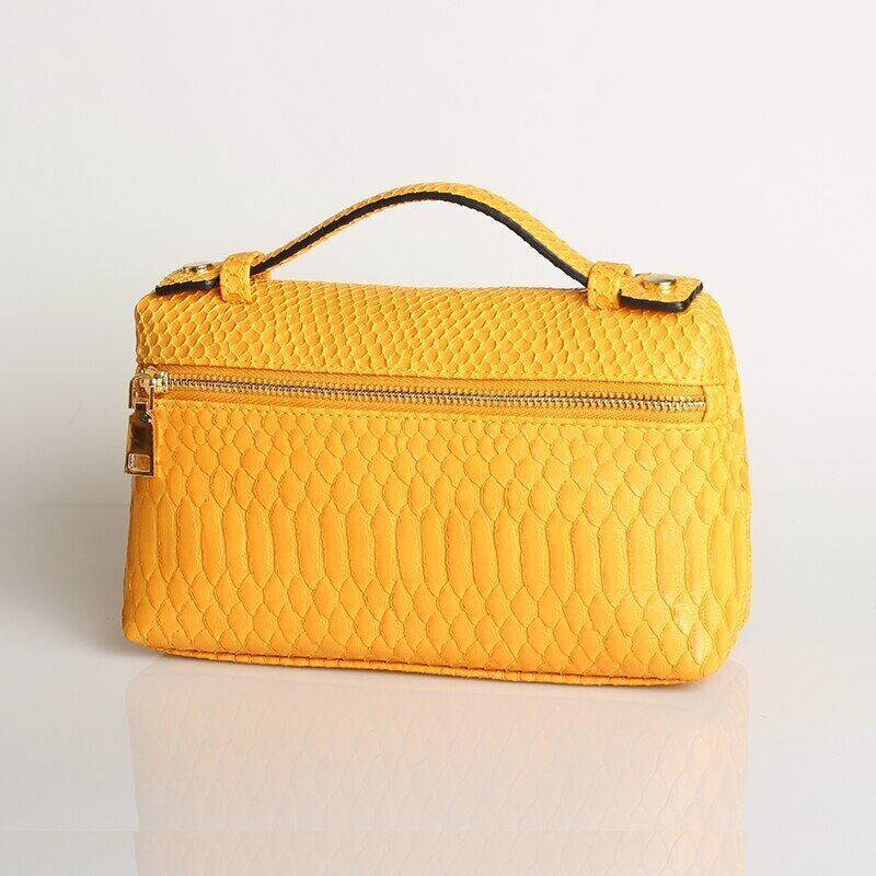 Pattern PU Leather Clutch Bag Women Trendy Make Up Handbag Purse Bag