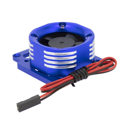 Blue Motor Cooling Fan Motor Radiator For TRAXXAS 4WD SLEDGE Monster 1/8 Truck;