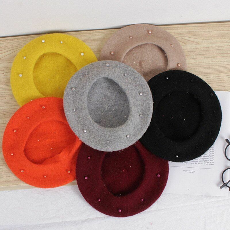 Caps Berets Princess Kids Girls Lovely Beanies Hats Spring Autumn Winter Toddler