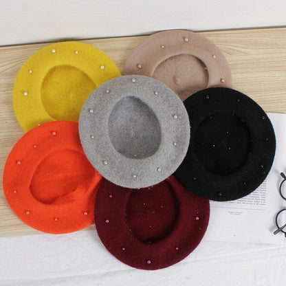 Caps Berets Princess Kids Girls Lovely Beanies Hats Spring Autumn Winter Toddler