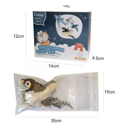 Cats & Dogs' Favorite Sound-Activated Plush Bird - USB Rechargeable Pet Toy