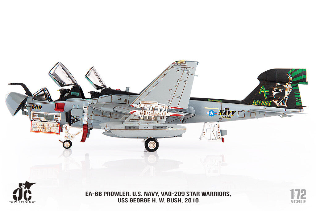 1:72 JC Wing EA-6B PROWLER.U.S.NAVY,VAQ-209 2010 Fighter Diecast Aircraft Model