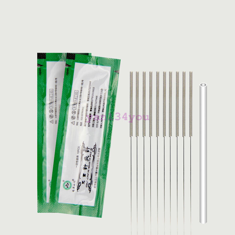 Acupuncture Spring Handle Needles with Guide Tube 500 1000 Massage Cupping Treat