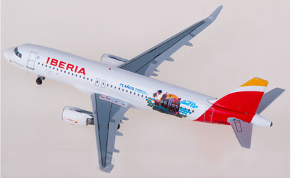 1:400 AeroClassics Iberia Airbus A320 Passenger Airplane Diecast Model
