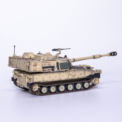 T-MODEL 1/72 US M109A7 Self-Propelled Howitzer 155mm Sand Color Finished Model