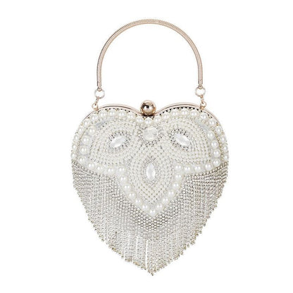 Rhinestone Evening Bag Silver Clutch Fashion Wedding Purses Wallets 17*7*23.5 CM