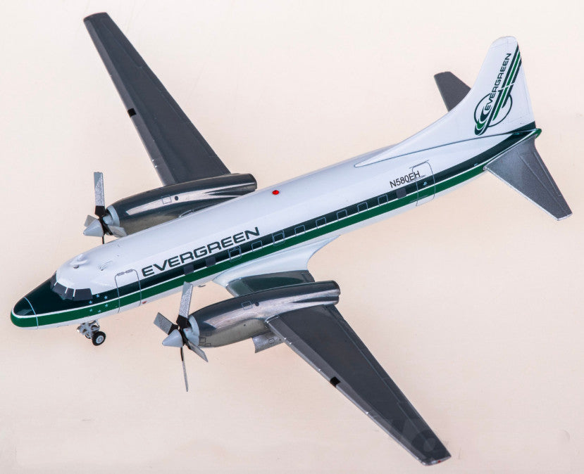1:200 JC Wings Evergreen Convair CV-580F N580EH Airplane Diecast Aircraft Model
