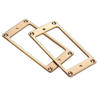 2 Pcs Iron Humbucker Pickup Mounting Ring w/ Srcews For Les Paul LP Replacement