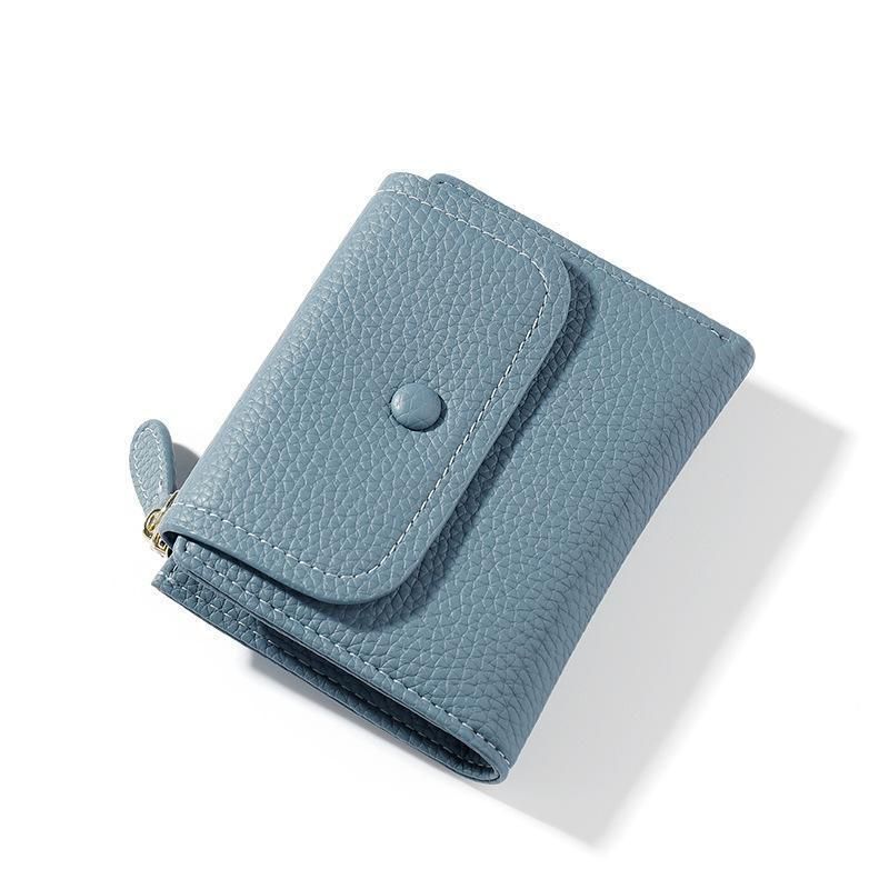 Small Synthetic Leather Wallet Mini Coin Purse Yellow Money Bags 11.5*9.3*2.7 CM