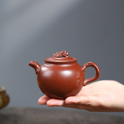 True Yixing Zisha Clay Tea Pot Handmade Kungfu Tea Pots Original Ore Solid Carve
