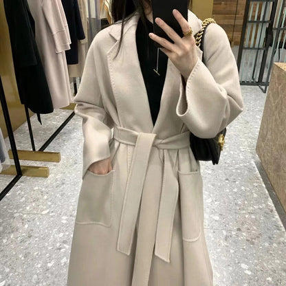 Wool Coat Female Women's Cashmere Coat Autumn Winter Cashmere Coat