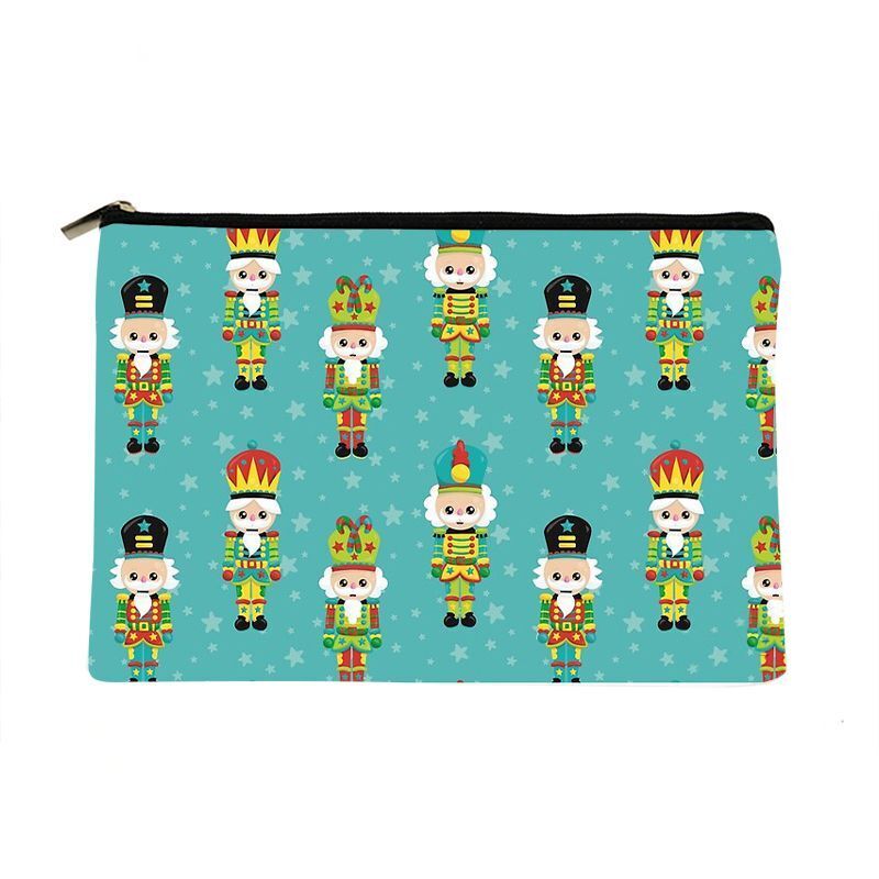 Nutcracker Ballet Printed Makeup Bag Cosmetics Organizer Travel Colorful Storage - Thumbnail 5