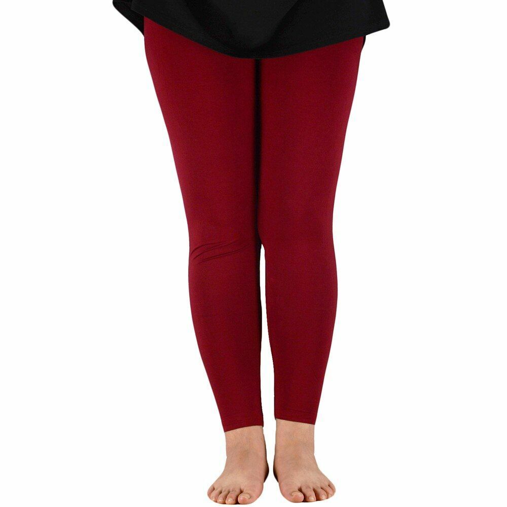 Women Leggings Plus Size Elastic Waist Casual Bamboo Fiber Stretch Pants Workout