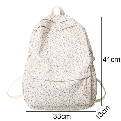 Fashion Floral Travelling School Bag Waterproof Backpack Laptop Book Bag College