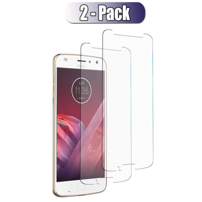 For Motorola Moto Z2 Play/Force Tempered Glass Clear Ultra Slim Screen Protector