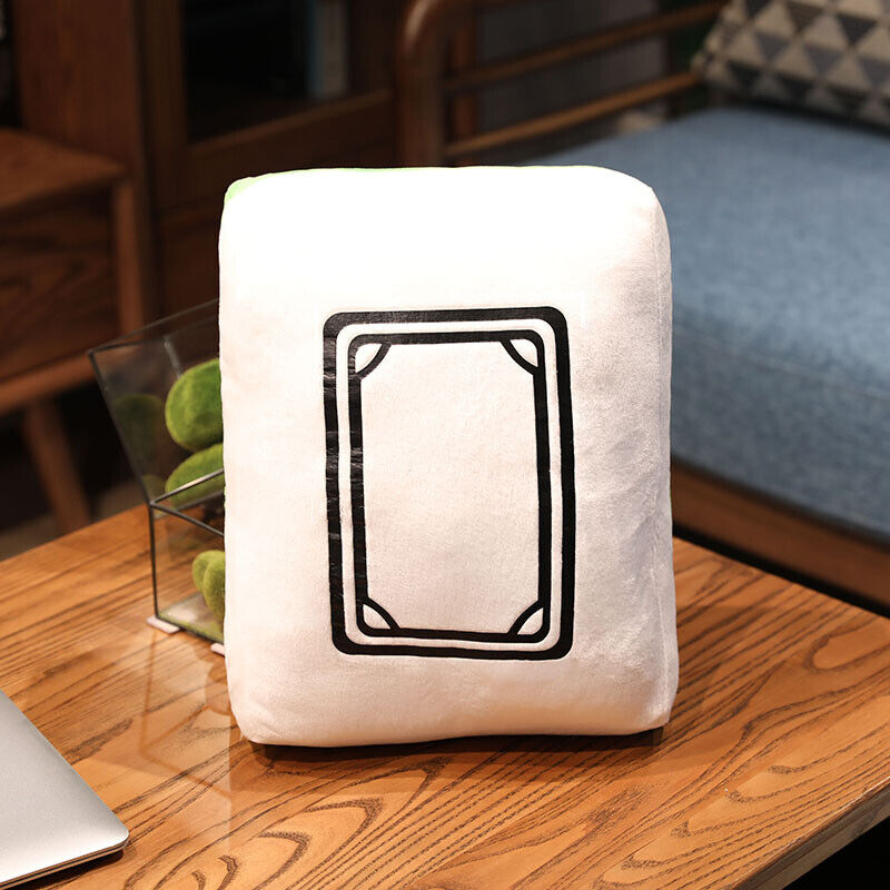 Creative Mahjong Pillow Cushion Chinese Plush Toy Pillow Sofa Backrest Gift NEW