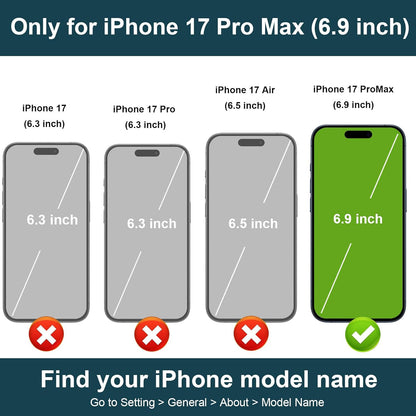 Compatible with Iphone 17 Pro Max Case Wallet with Card Holder, 360°Rotation Fin