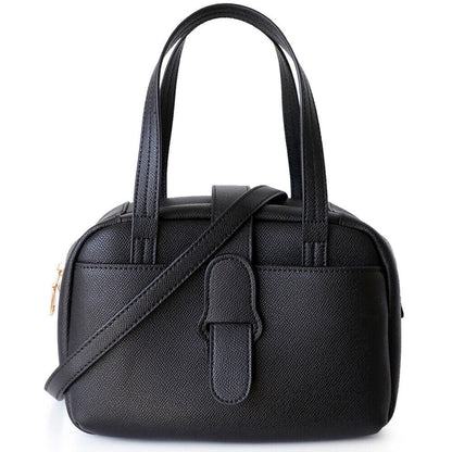 Roomy Leather Handbag Doctor Bag Purse Tote Shoulder Bag w/ Crossbody Strap