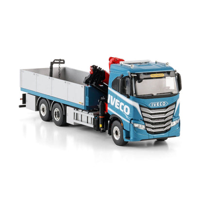 1:50 WSI IVECO S-Way PK 24.001 SLD5 Truck-mounted Crane Truck Diecast Model