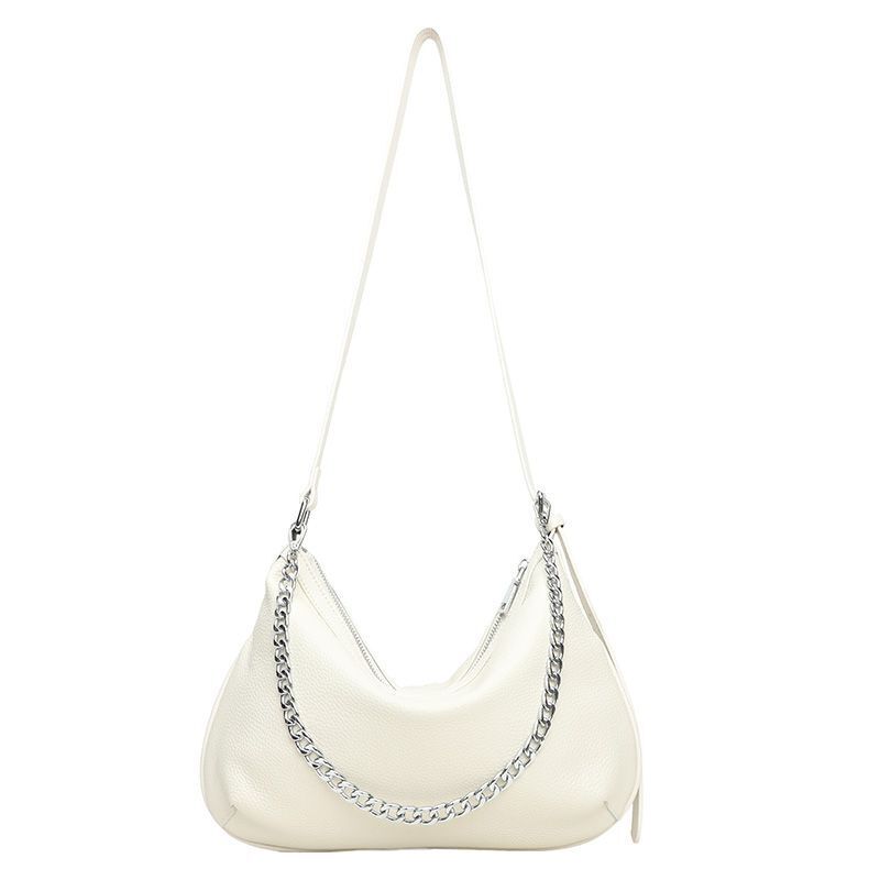 Genuine Leather Messenger Bag Chain Shoulder Bag High Quality Cowhide Handbag