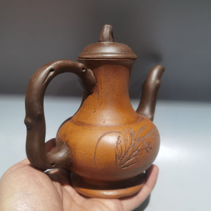 Chinese Yixing Zisha Clay Handmade Exquisite Teapot (高酒壶 低款：陈鸣远)