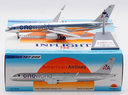 1:200 InFlight American Oneworld BOEING 757-200 Passenger Airplane Diecast Model