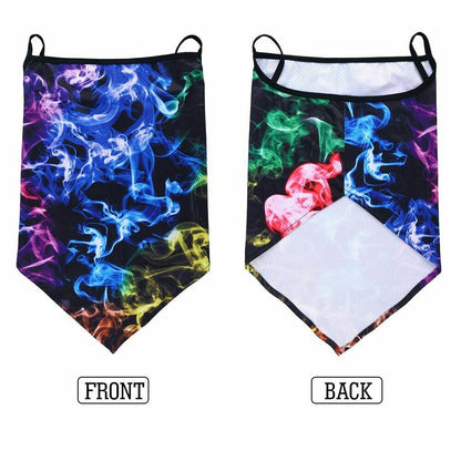 Printed Bandana Cycling Ear Face Mask Neck Gaiter Hunting Running Scarf 26*42 CM