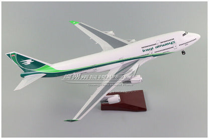 1:150 47CM Iraqi Airways BOEING 747-400 Passenger Plane Landing Gear Resin Model